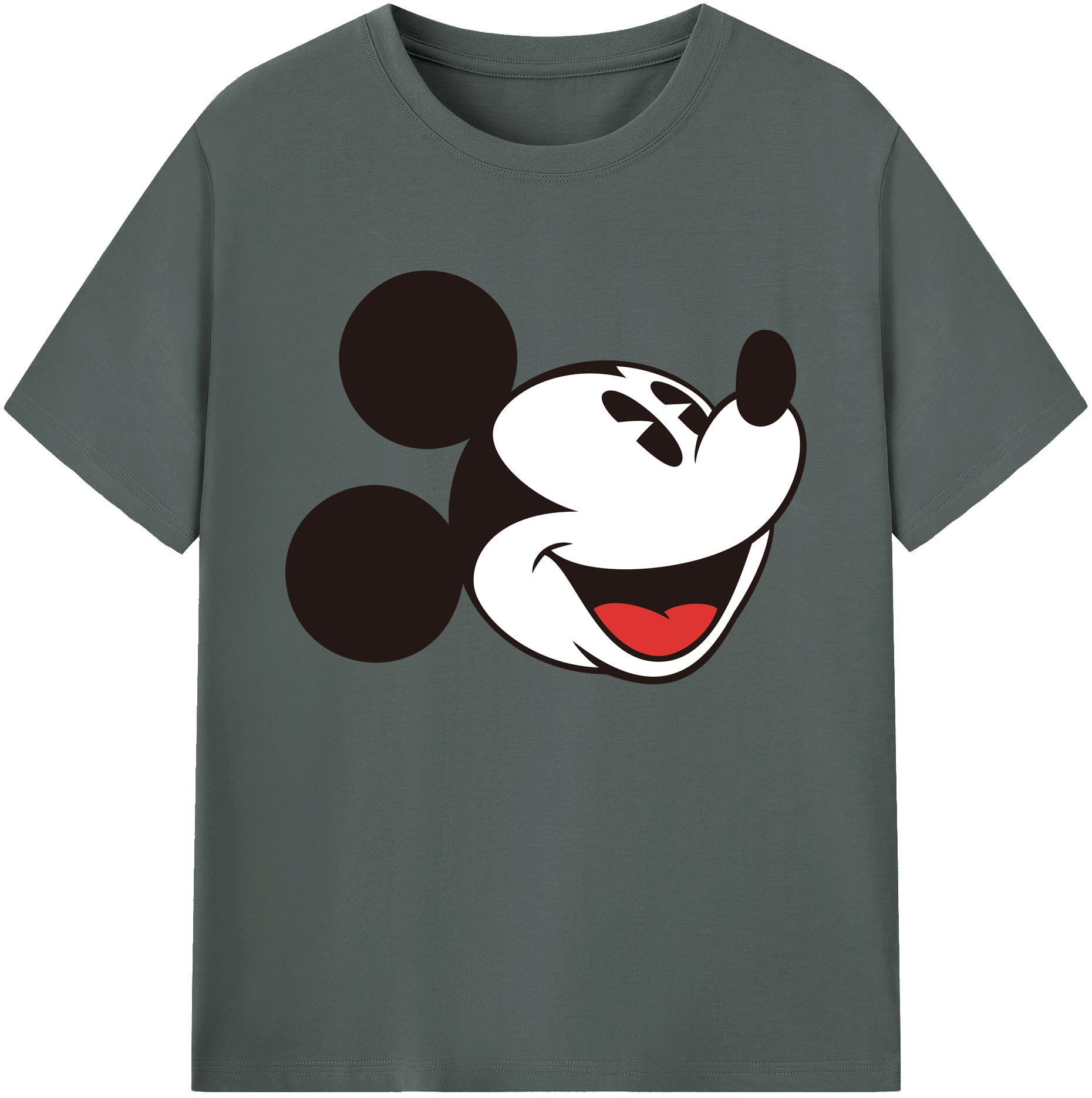 ミッキーマウス Mickey Mouse 綿100％ メンズ半袖Tシャツ｜肌触りやわらか＆通気性